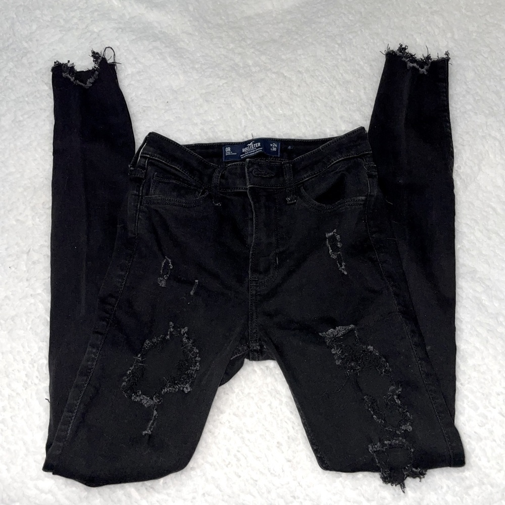 Hollister Black Ripped Jeans